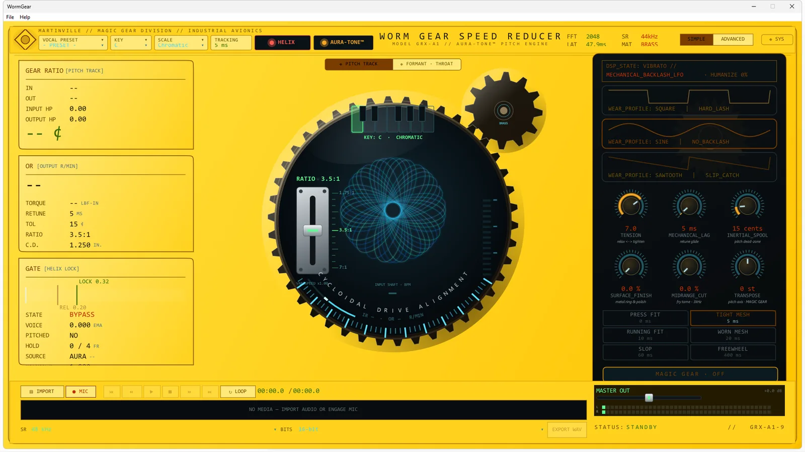 Worm Gear in the AURUM finish